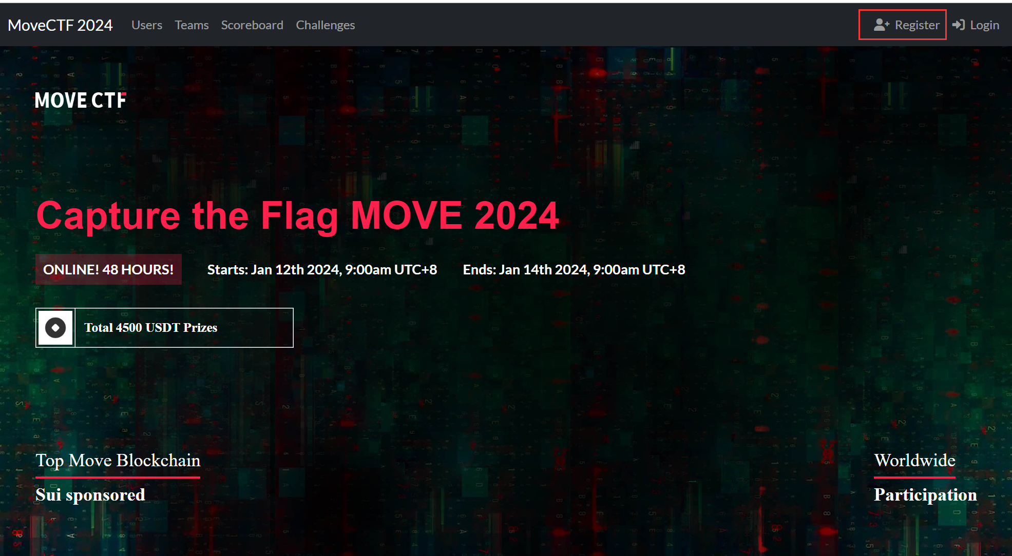 MoveCTF Homepage movectf-website