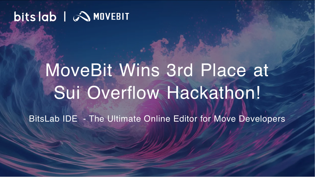 BitsLab IDE Wins at Sui Overflow Hackathon cover image